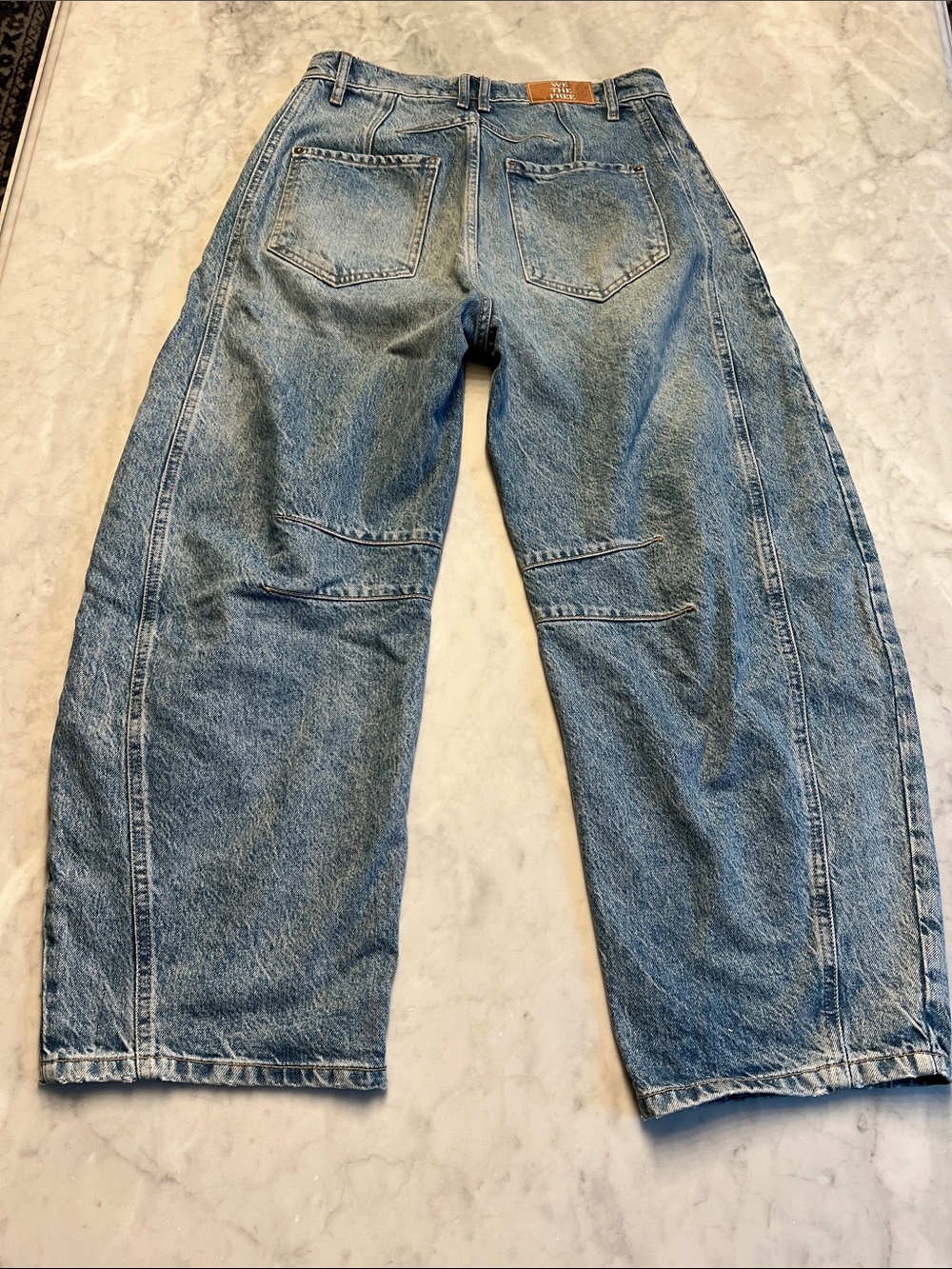 Free people we the free good luck barrel jeans. Ultra light beam. 26. - Picture 6 of 8